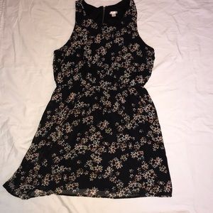 Black floral dress